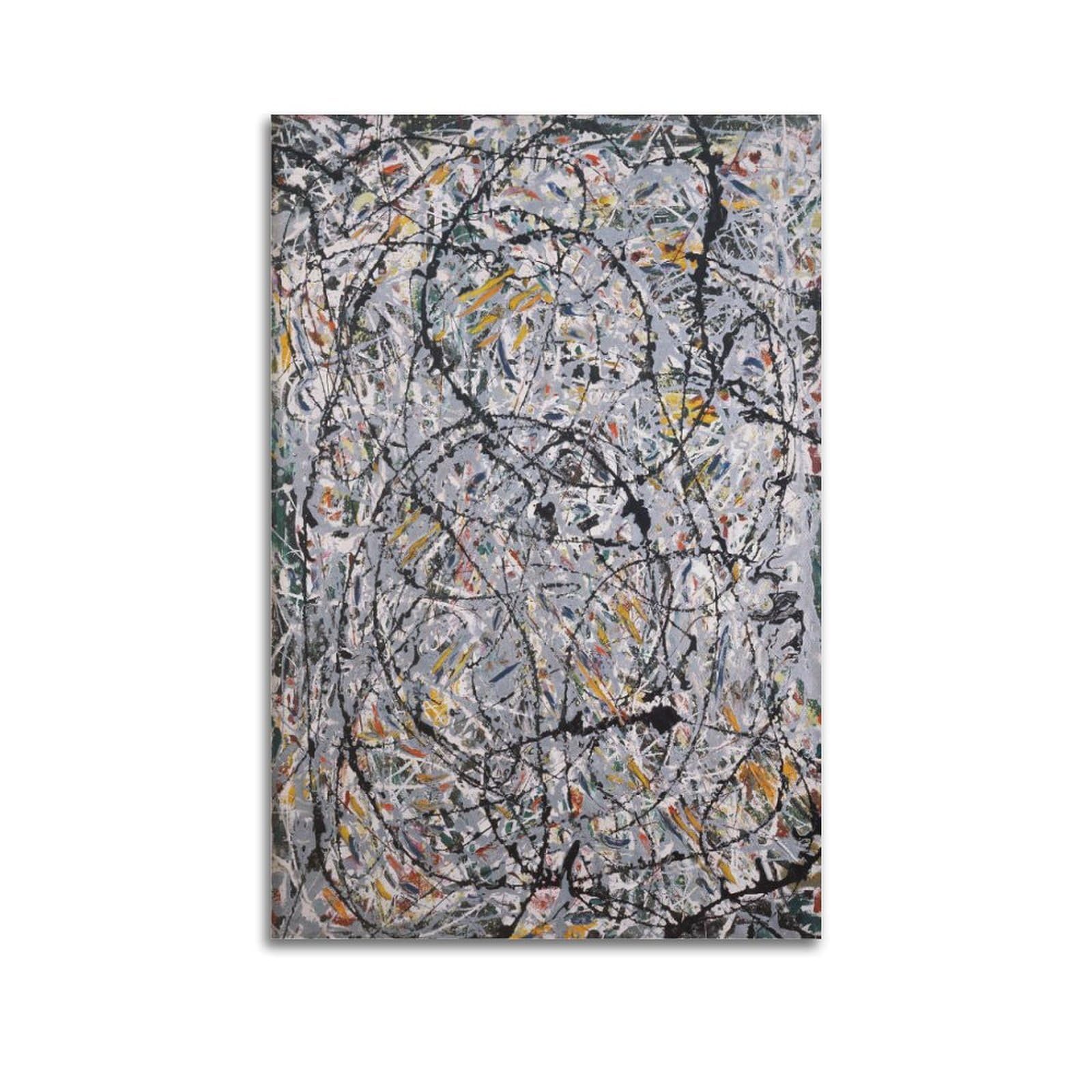 xiaoxiaoshen Jackson Pollock Abstract Expressionist4 Canvas Poster Wall Art Prints Room Aesthetic Murals Bedroom And Living Decorations 24x36inch(60x90cm)