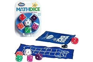 ThinkFun Math Dice Junior Game: Fun Math Dice Games for Kids to Sharpen Math Skills