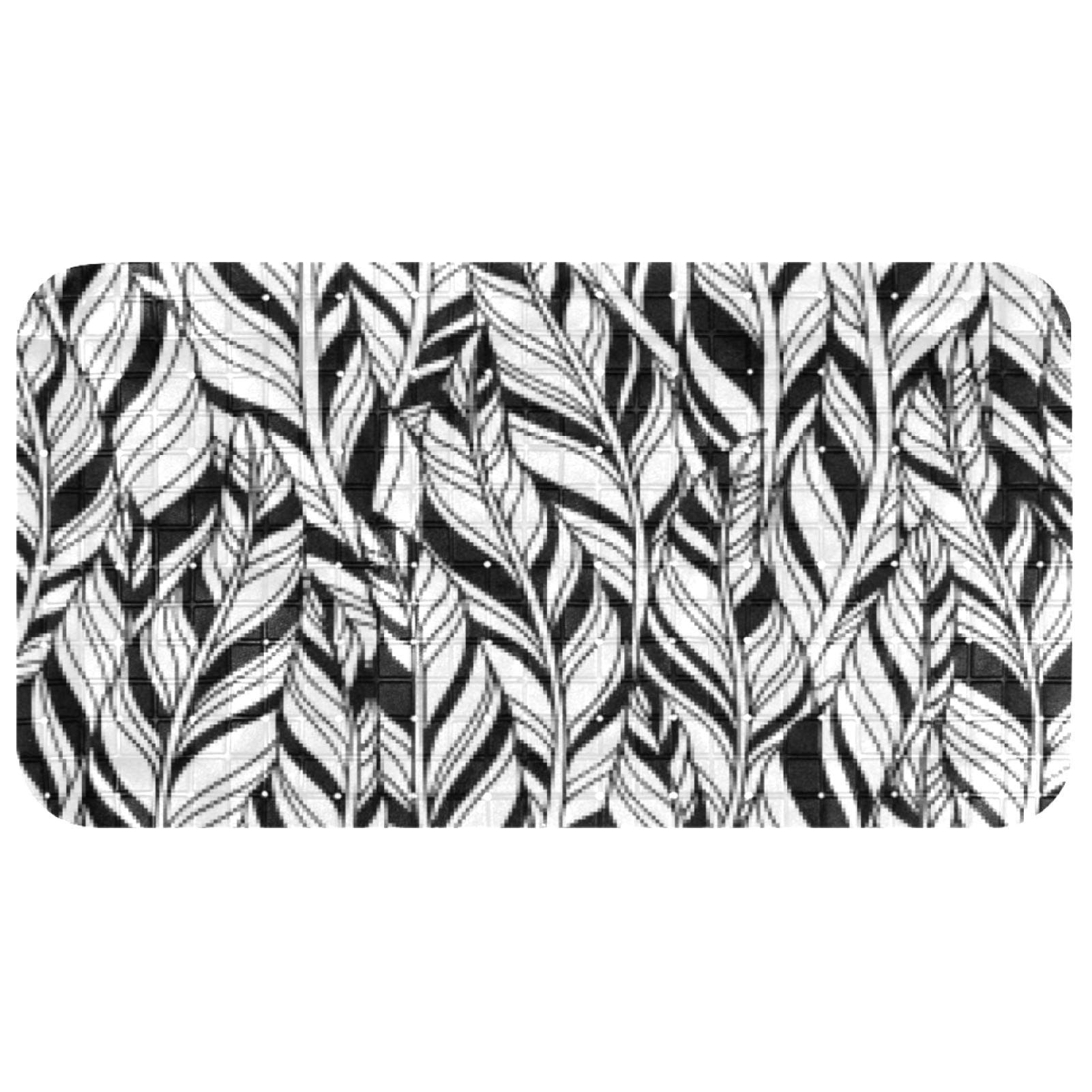 Tapis de baignoire plumes pour éviter les glissades sur le carrelage