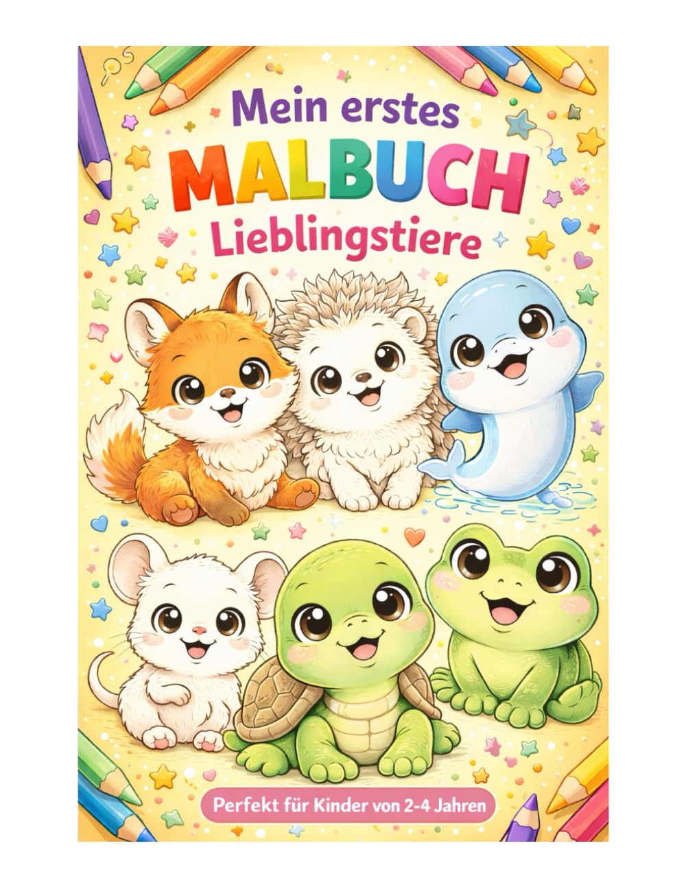 Mein erstes Malbuch – Lieblingstiere: Große, einfache Ausmalbilder für Kinder von 2–4 Jahren