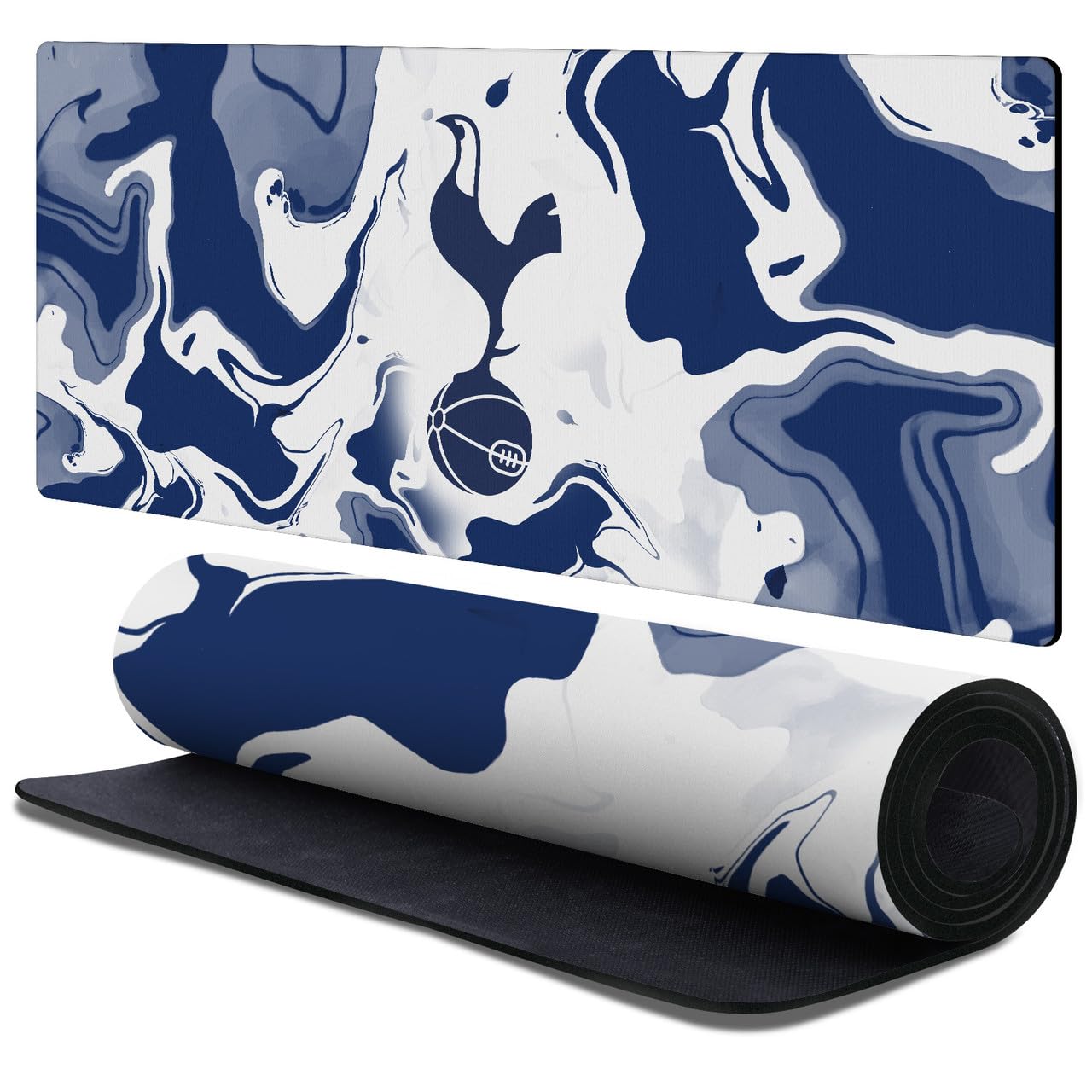 Head Case Designs Officially Licensed Tottenham Hotspur F.C. Blue & White Marble Logo Art 37.4 x 15.75 x 0.16 inches (900 x 400 mm) - XL Gaming Office Desk PC Keyboard Mouse Mat Pad โ image 1