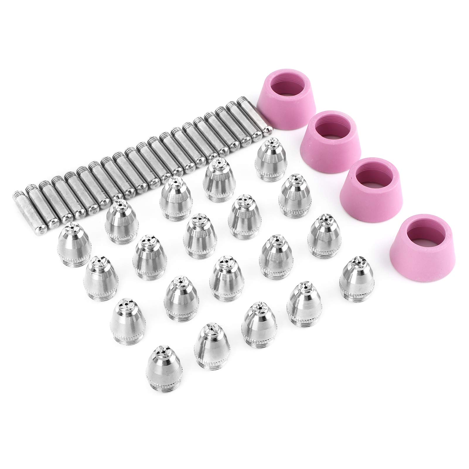 44 pezzi kit tappo di protezione pinza ugello torcia di saldatura acciaio ceramico viola placca componenti di ricambio per combustore al plasma AG60 SG55 materiali di consumo