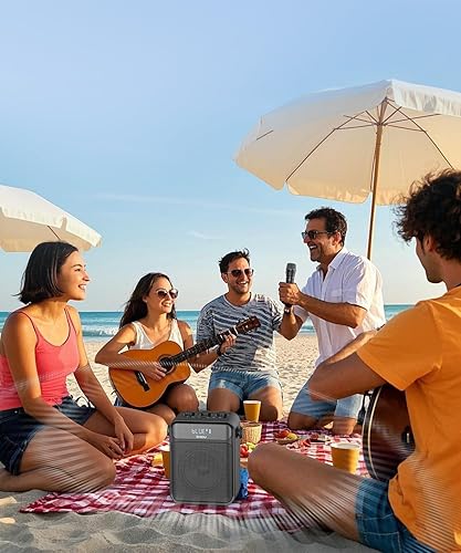 Miniatura 9 de SHIDU Amplificador de voz de 40 W con micrófono inalámbrico de mano, amplificador de voz inalámbrico para profesor, amplificador de potencia