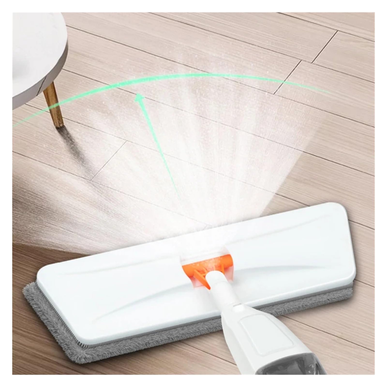 Trapeador mágico en aerosol for pisos de madera con almohadillas de microfibra reutilizables, mango de 360°, for ventanas, cocina, fregona, barredora, escoba, herramientas de limpieza.(Mop - 5 Cloth -