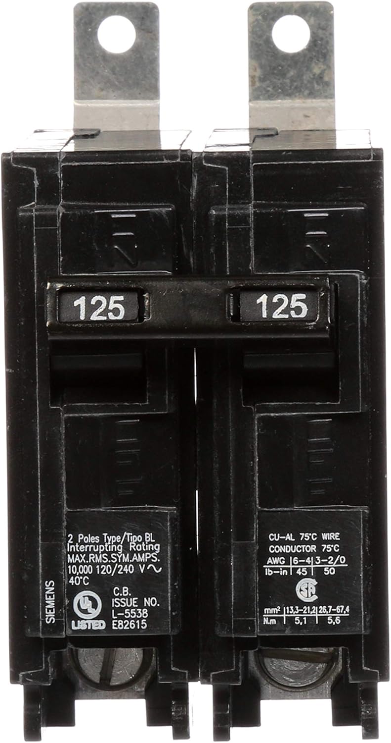 Bеѕt Cуbеr Mоndау 🔥 Siemens SIEB2125 SIE B2125 2P 125A Bolt ON CB, Black