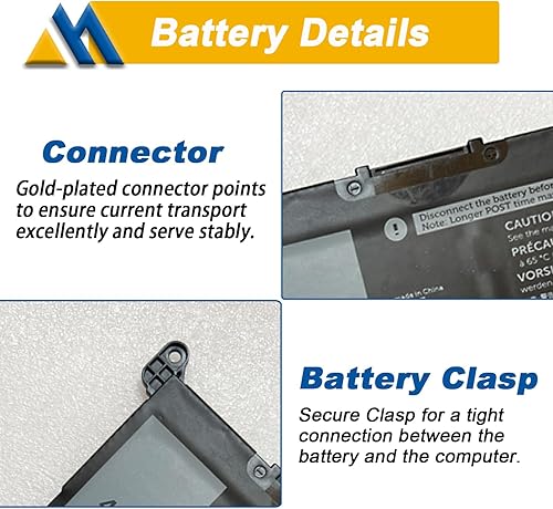 Miniatura 4 de 42Wh JPFMR Laptop Battery Replacement for Dell Chromebook 3100 3400 2-in-1 5488 5493 5593 P90F Series Notebook 0JPFMR 7MT0R 7MTOR 16DPH 7T0D3 07T0D3