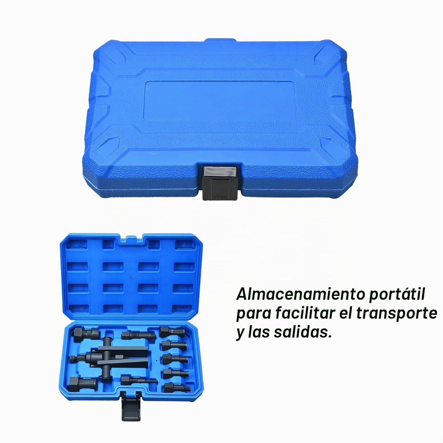Kit de 10 Piezas Extractor de Rodamientos Interiores Ciegos para Motocicleta Juego de Herramientas de Extracción de Rodamientos Interiores para Motocicleta 8-25MM