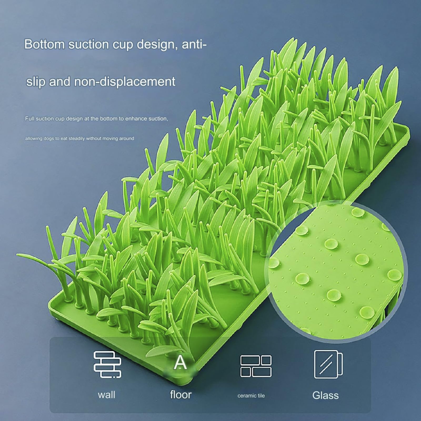 Tappetino Slow Food In Silicone Per Gatti - Con Ventose, Promuove Foraggiamento Naturale