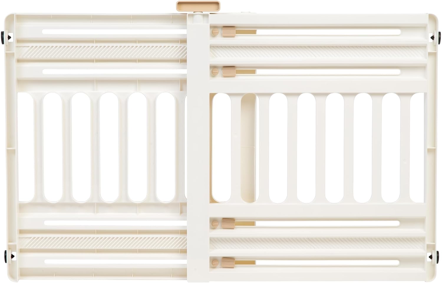 IRIS USA 24"-39" Dog Gate, Adjustable Indoor Pet Barrier, Pet Gate for Puppy, Small Dog, Cat, Easy Twist-to-Lock for Doorways & Stairs, Portable, Expandable, 25" Tall, White 1 Pack White