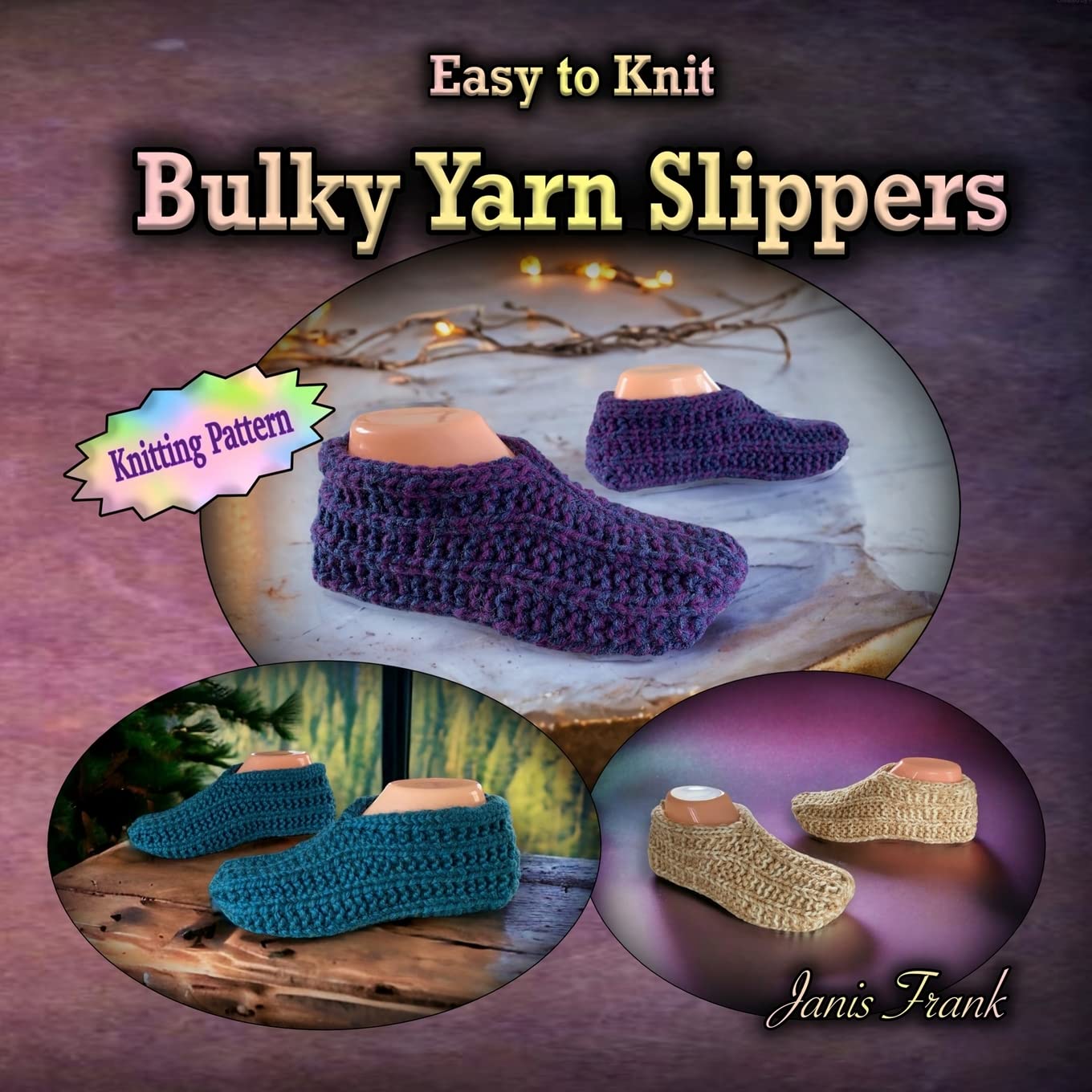 Easy to Knit Bulky Yarn Slippers (Things to Knit)