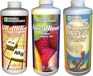 General Hydroponics GLCMBX0013 Calimagic, Florablend, and Diamond Nectar Combo, 1 Quart Fertilizer