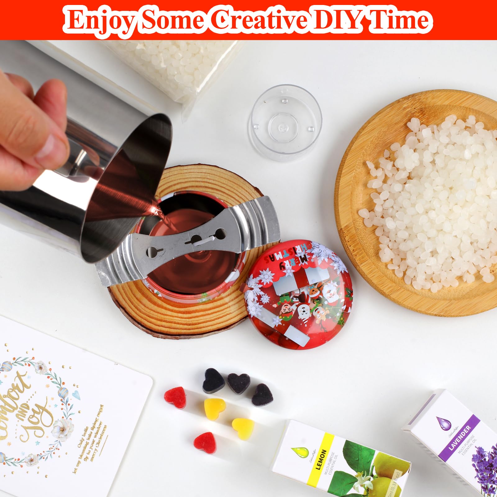 TEPENAR DIY Christmas Scented Candle Making Kit - Image 3