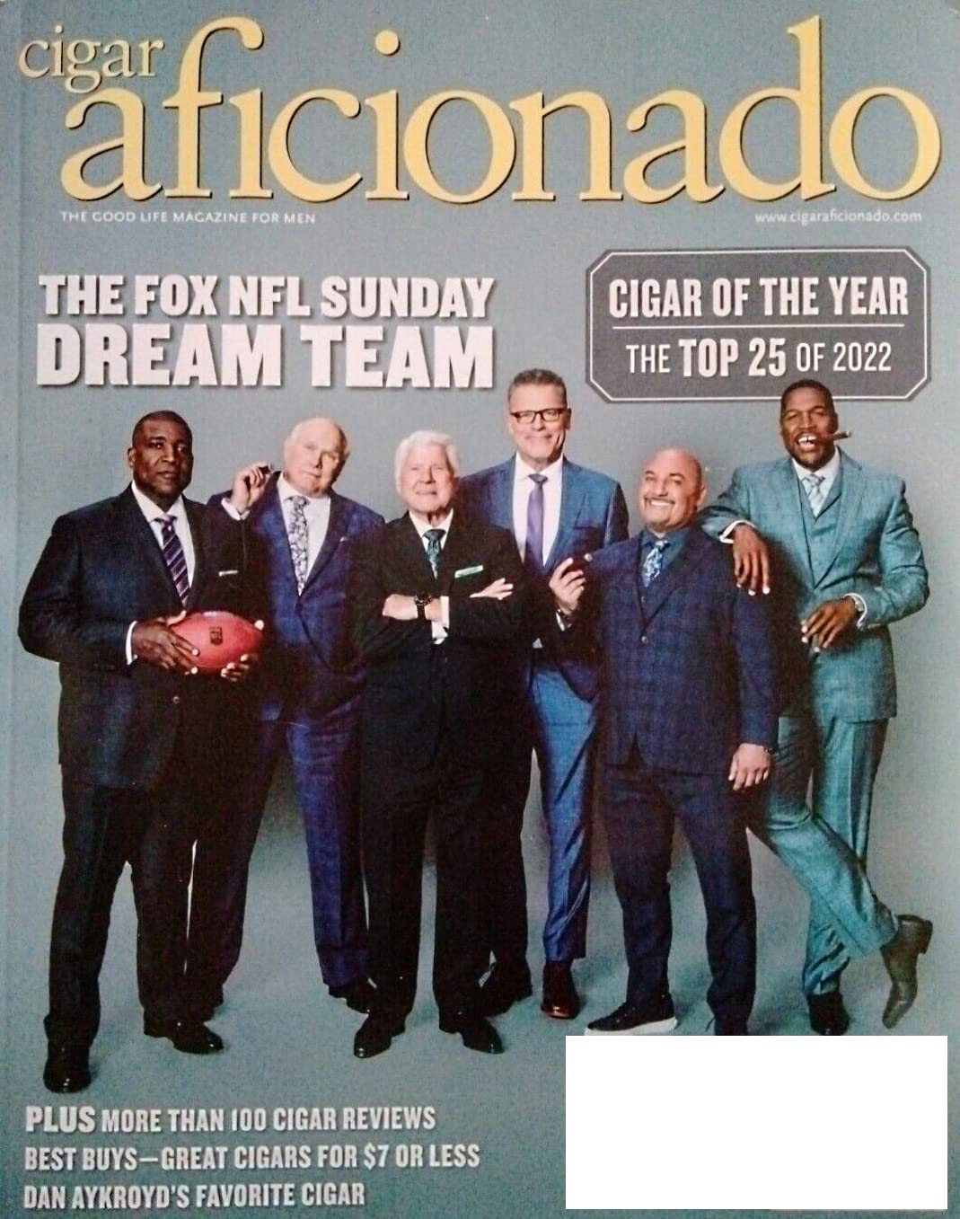 CIGAR AFICIONADO Magazine January February 2023 Terry Bradshaw, Michael Strahan Etc. Cover