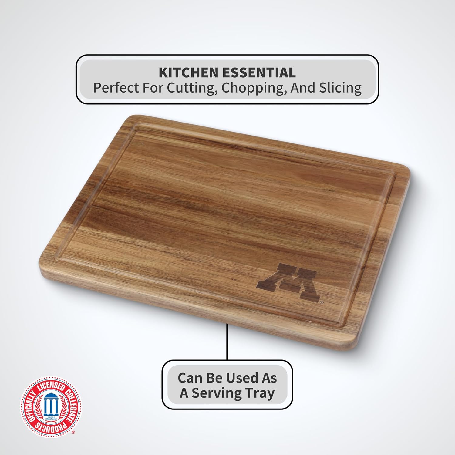The Memory Company | Licensed NCAA Acacia Cutting Board