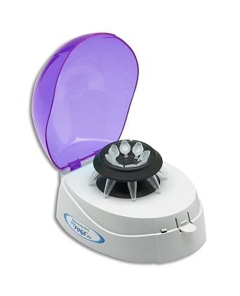 Benchmark Scientific C1008-P MyFuge Mini Centrifuge with Purple Lid and 2 Rotors, 100-240V, US Plug