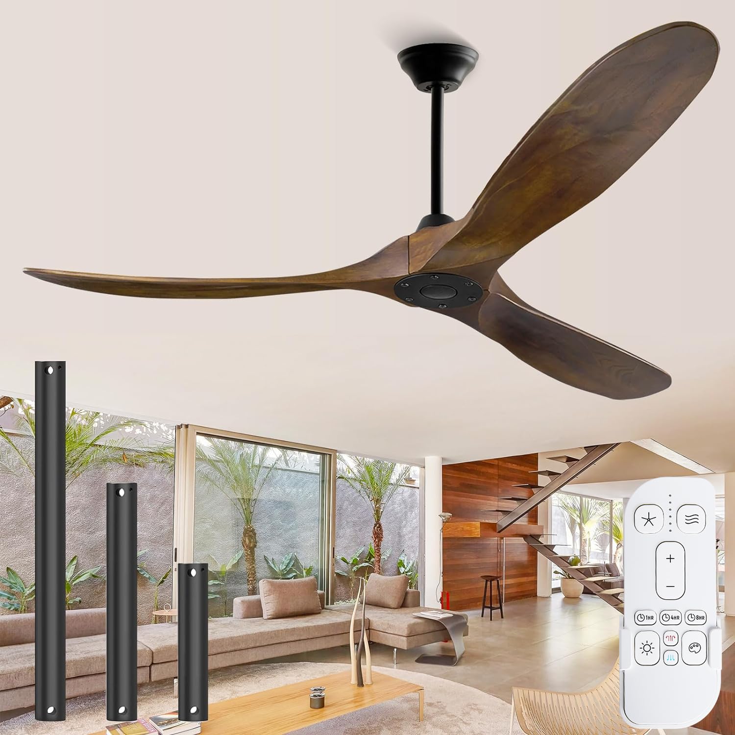 Ventilatore da soffitto senza luci ventilatore da soffitto esterno per patio