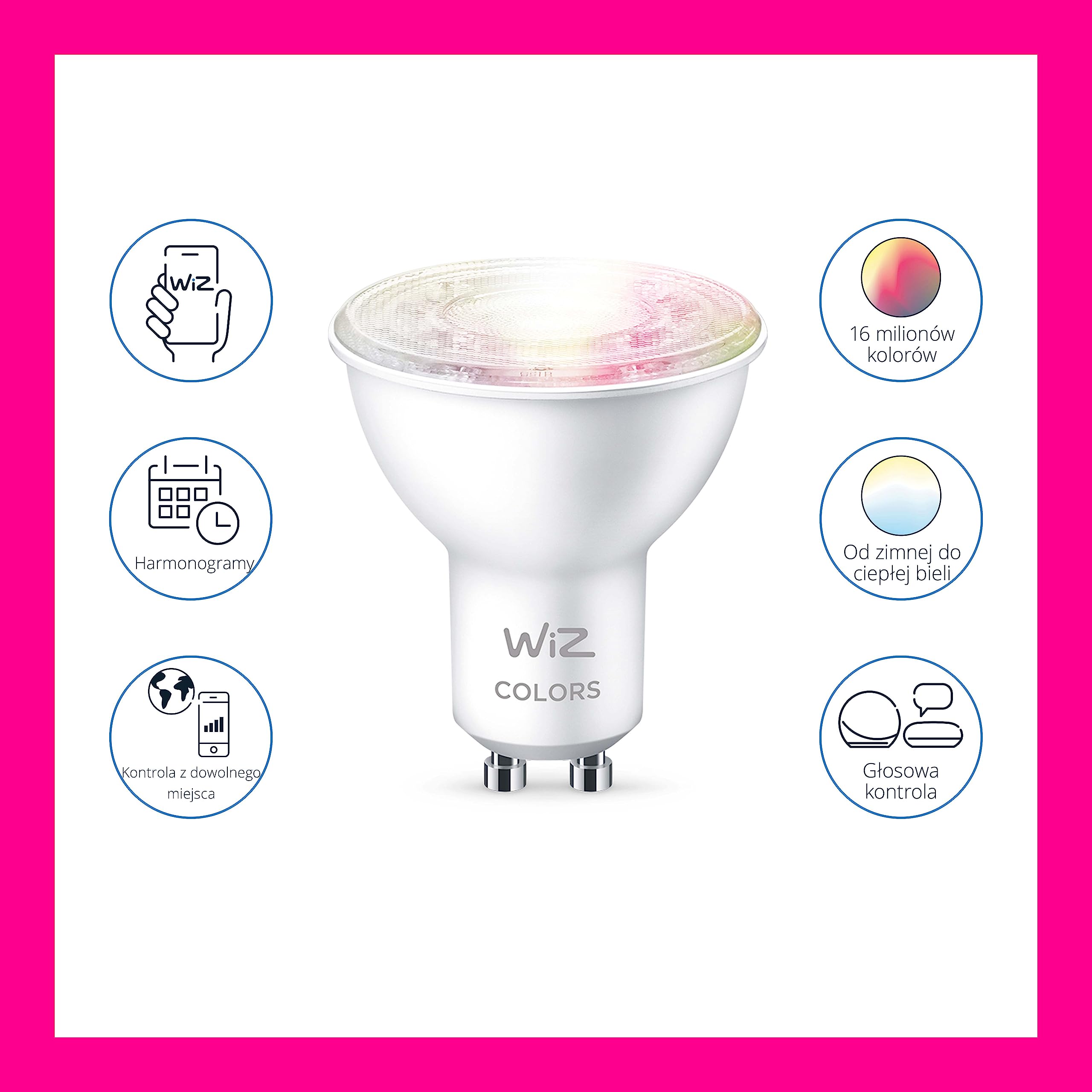 Wi-Fi BLE 50W GU10 GLASS 922-65 RGB1PF/6