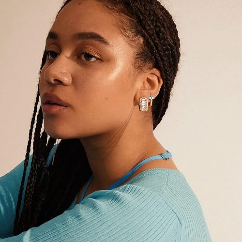 Miniatura 2 de MYEARS Women Huggie Earrings Gold Hoop 14K Gold Filled Small Simple Handmade Hypoallergenic Everyday Jewelry