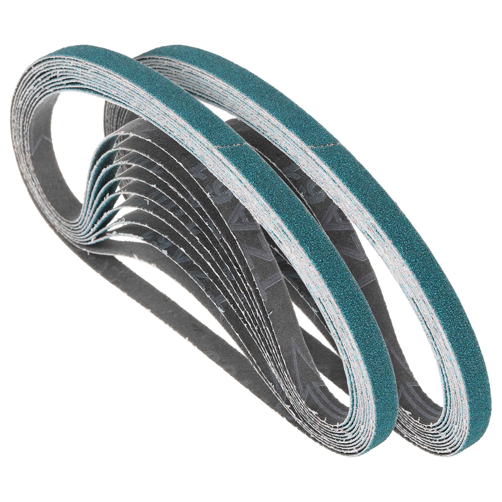 Kozelo 48 Pack Sanding Belts 13mm x 457mm 120 Grit Zirconia Abrasive Belt Sander Paper for Belt Sander Metal Grinding Wood Working Weld Rust Removal