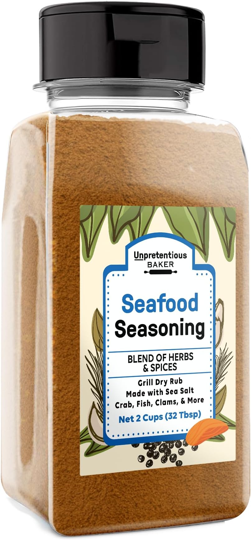 Unpretentious Seafood Seasoning, 2 Cups, Herbs & Spices