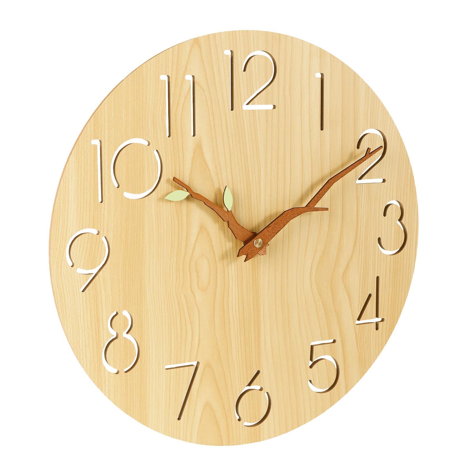 Amazon.co.jp: Nbdeal 掛け時計 電波時計 静音 アナログ 直径30cm 連続