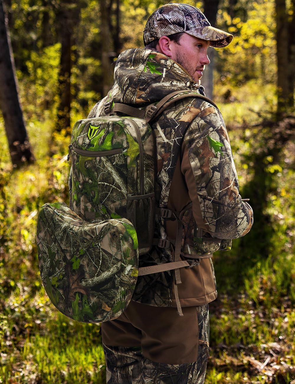 TIDEWE Vest with Seat, Lightweight Vest with Multi-Compartment Storage, Portable Backpack with 11 Adjustable Straps