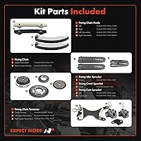 Vista 2 de A-Premium Kit de cadena de distribución del motor con tensor - compatible con SOHC, 6Cyl 3.7L - Compatible con Dodge, Ram, Jeep y Mitsubishi