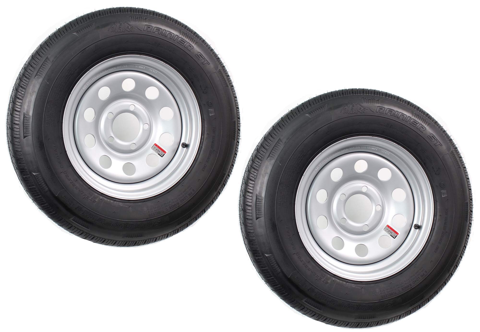 14 Inch Tires Trailer Tire & Wheel Assembly - ST205/75D14 Load Range C ...