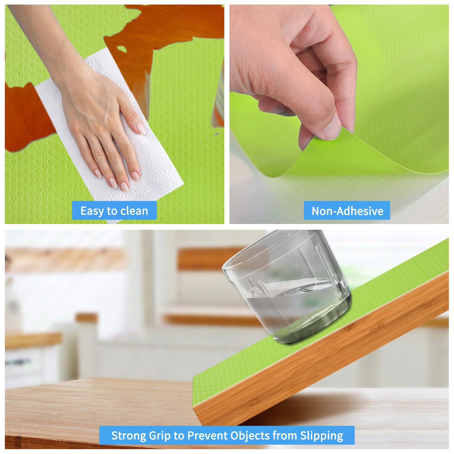 Bloss Non-Adhesive Eva Shelf Liners Roll - 17.7 X 177 Inches, Pink, For Drawers, Cabinets, Shelves