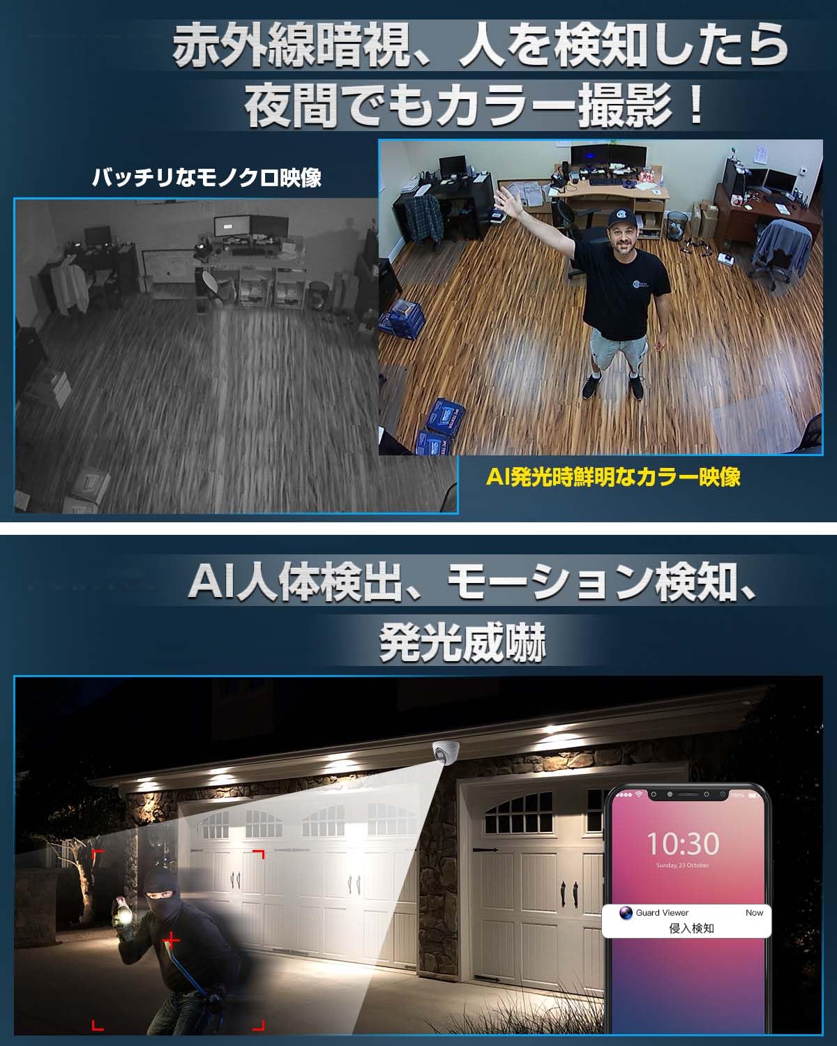 【4K800万画素・人体・車両検知・双方向音声】SOOHAO 防犯カメラ DXT Amazon.co.jp: 【4K800万画素・人体・車両検知・双方向音声】SOOHAO