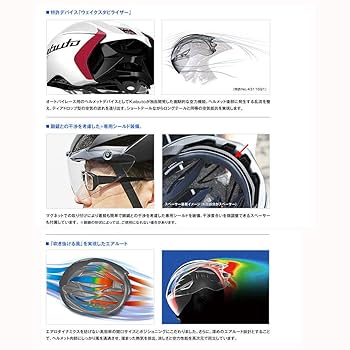 OGK KABUTO - OGK Kabuto AERO R−1 自転車 ヘルメット ピンク・ホワイト fichu_okbi005