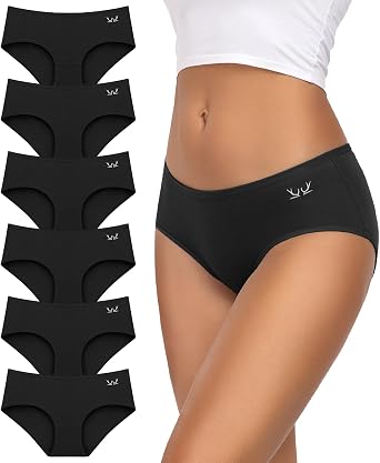 TANSTC Womens Underwear Cotton Hipster Panties for Women
