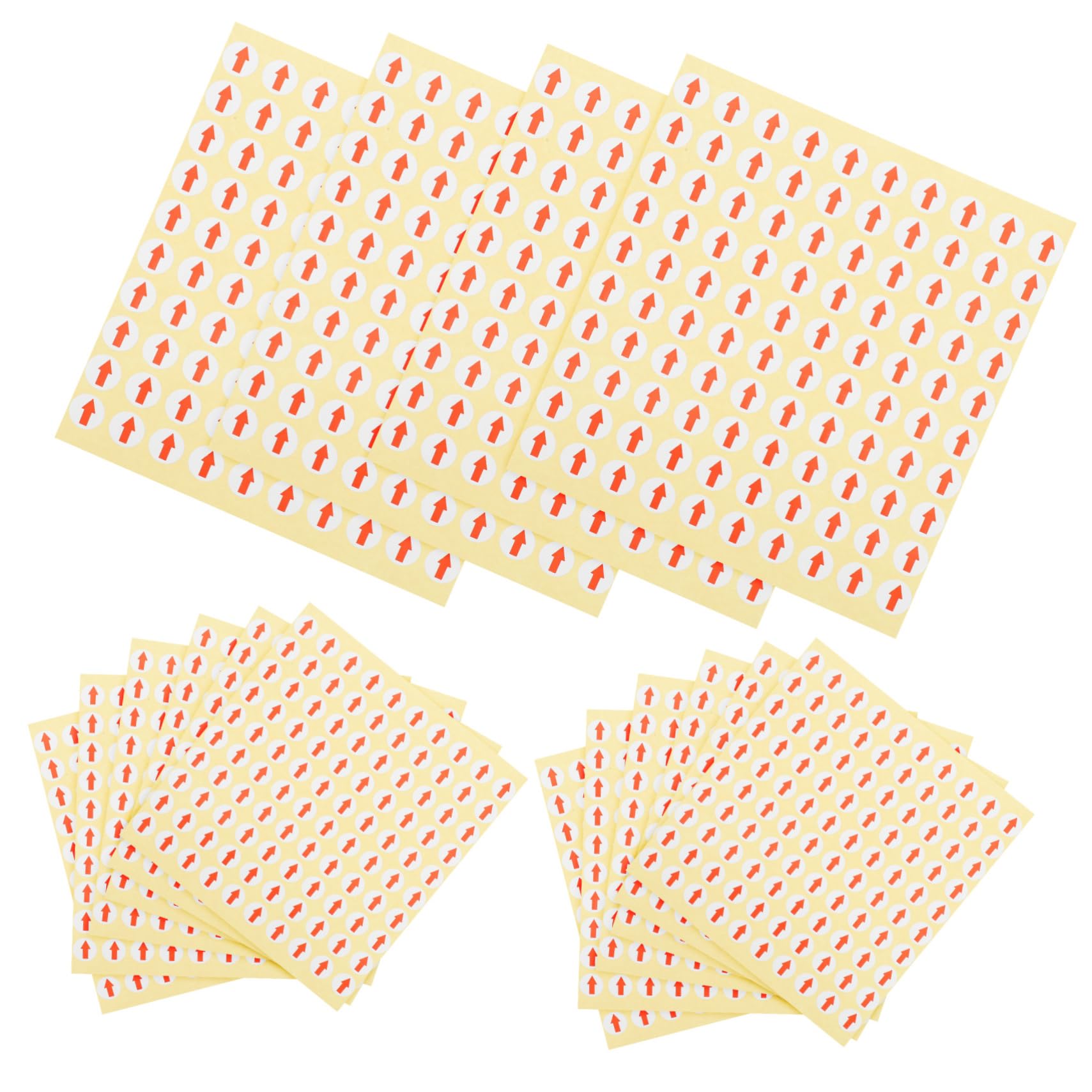 Étiquettes Fléchées Rouges Adhésives 3200 Pcs en Papier pour Inspection