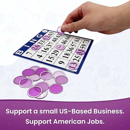 Miniatura 8 de MR CHIPS Varita magnética fabricada en Estados Unidos con 100 bingo Plus Extra Purple