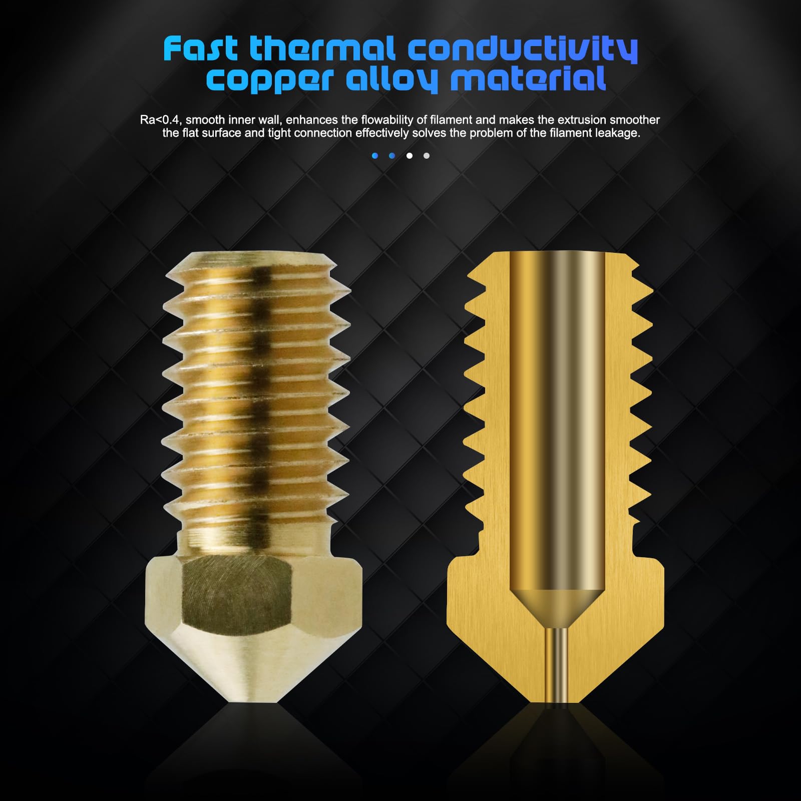 Amazon.co.jp: 2個 0.2mm バンブノズル用、アップグレード 500℃ 高温耐