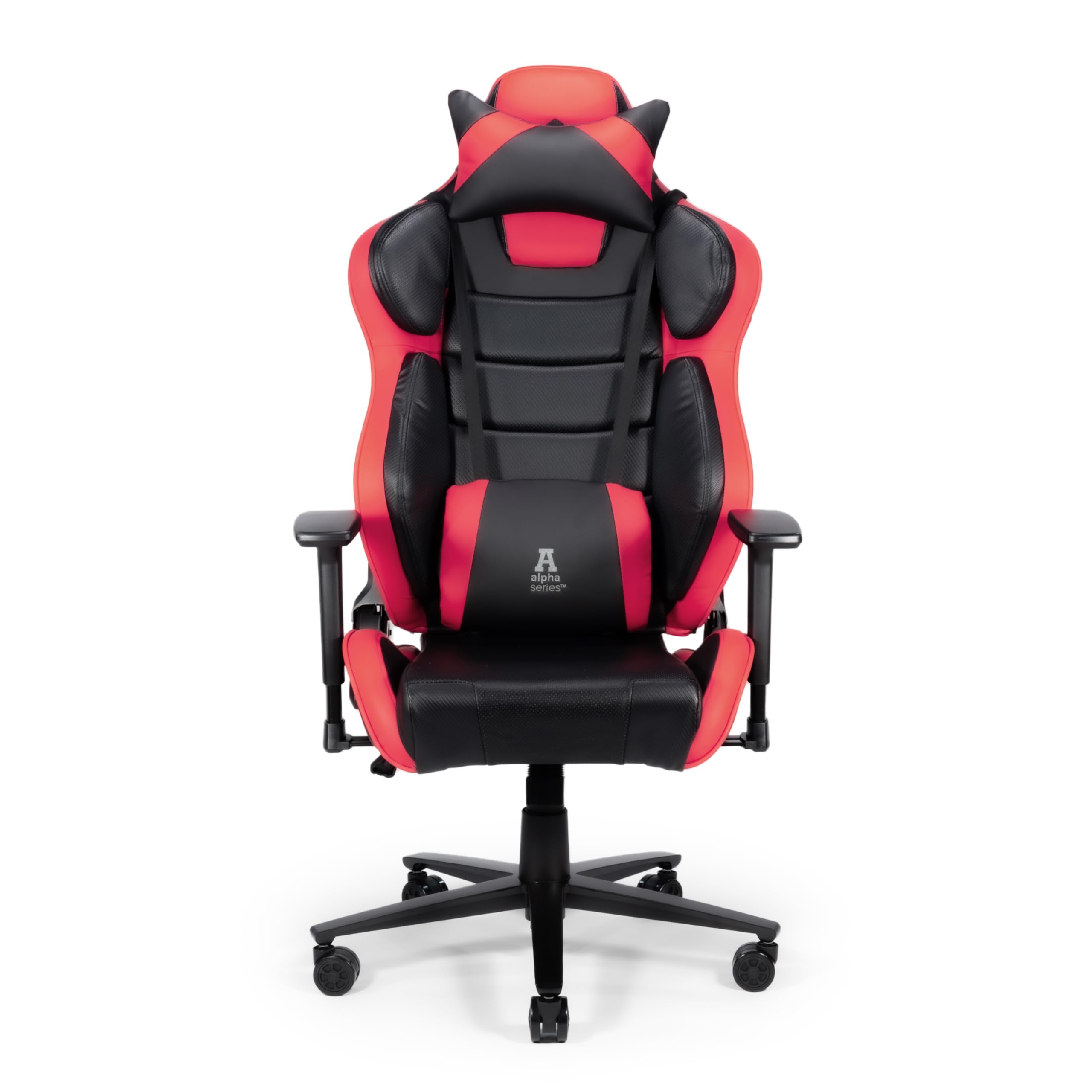 Fotel Gamingowy Skórzany | Ergonomiczne Krzesło Dla Gracza, Poduszka Lędźwiowa i Zagłówek, Regulowane Podłokietniki, Oparcie Do 150°, Udźwig 130 kg