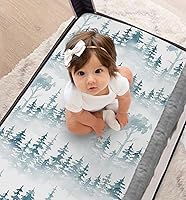 Vista 118 de Las sábanas bajeras de colchón 100% algodón orgánico se ajustan y son compatibles con Graco Pack n Play, Babyletto, Pamo Babe, Baby Trend y muchos