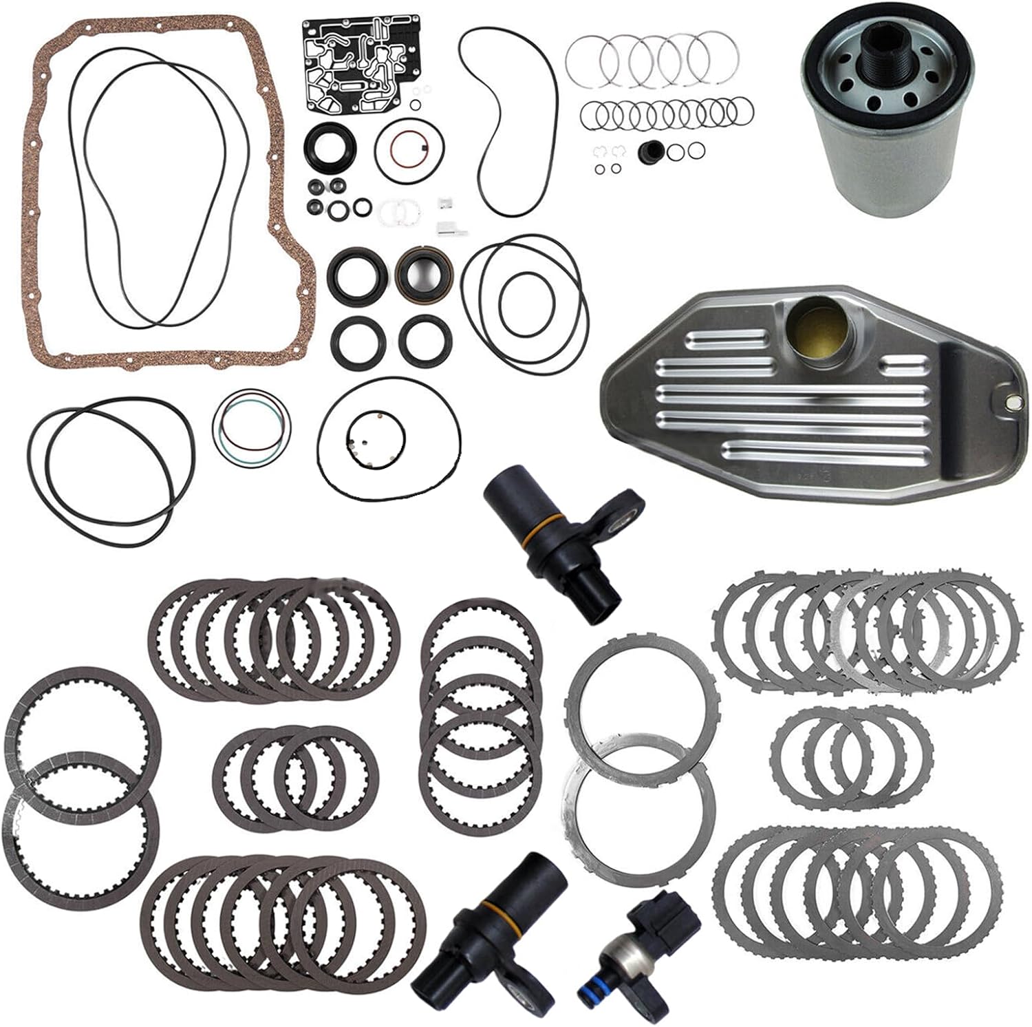 45RFE 545RFE Transmissions Master Rebuild Kit w/Filter and Sensor Fits for Dodge Dakota 00-09/ Durango 00-06, Jeep Grand Cherokee 99-13, Aspen 07-08 Replace OE 65RFE 00004543HA