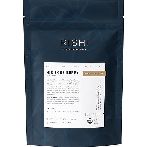 Vista 49 de Rishi Tea Mystic Mint - Té de hierbas orgánico, sin cafeína, hojas sueltas, mezcla de menta calmante – 16 onzas, más de 55 porciones