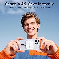 Vista 6 de SSD externo magnético de 1 TB, 2000 MB/s Tipo-C USB 3.2 Gen 2x2 SSD portátil, disco duro externo ultradelgado, grabación y almacenamiento 4K ProRes