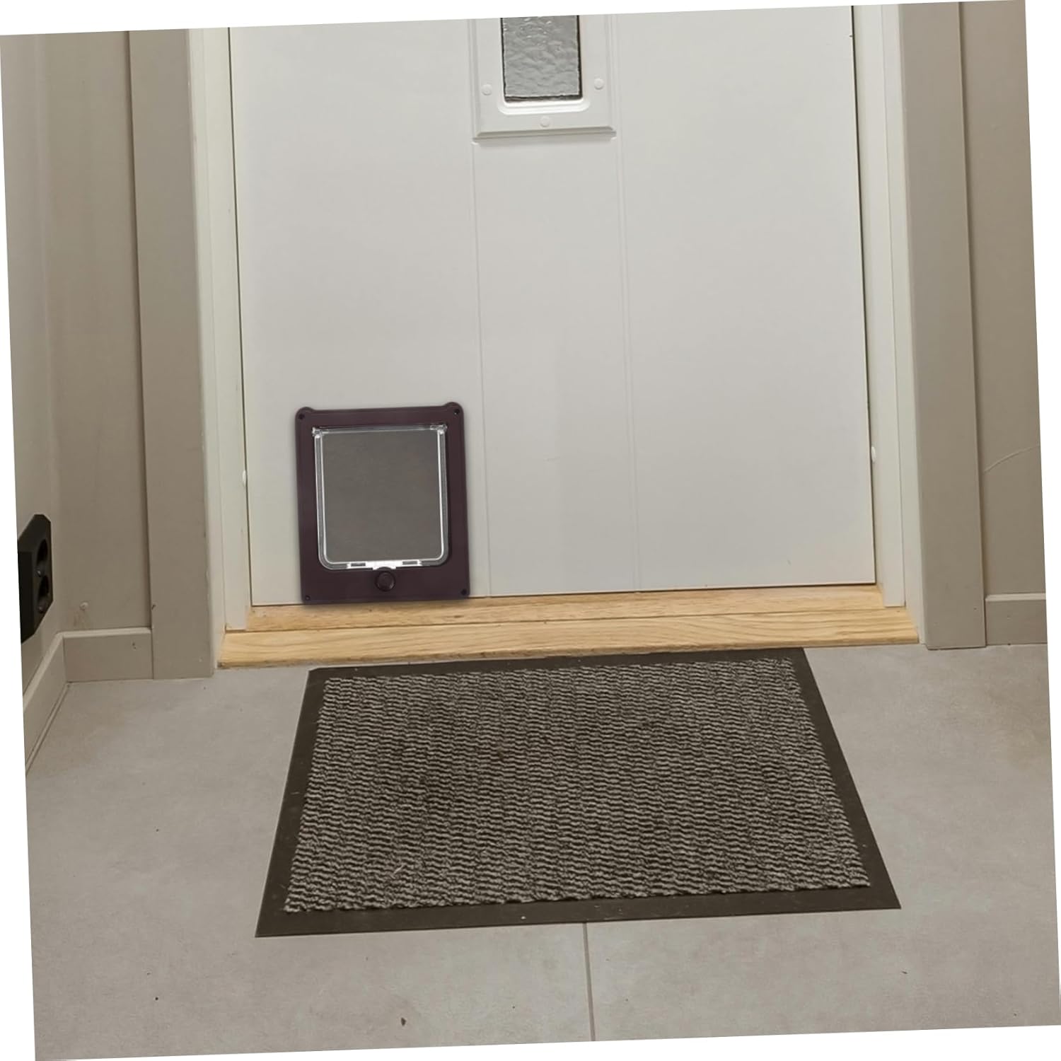 Lockable Cat Door Flap Indoor Abs Pet Door for Small Pets Easy Installation with Advanced for Cat Access for Home Use