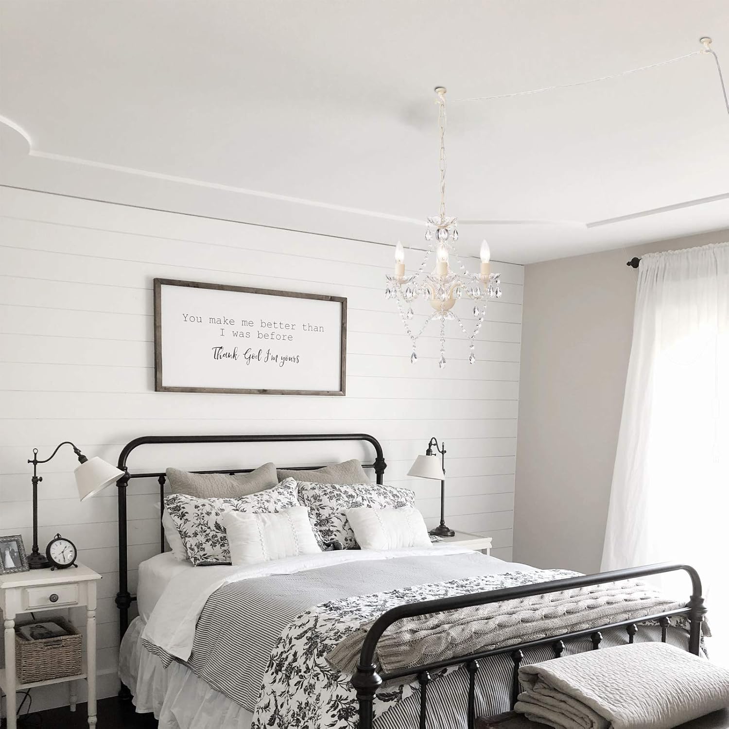 Uр Tо 40% оƒƒ White Chandelier Plug in Chandelier Crystals Chandeliers 3 Light Small Chandelier for Girls Room