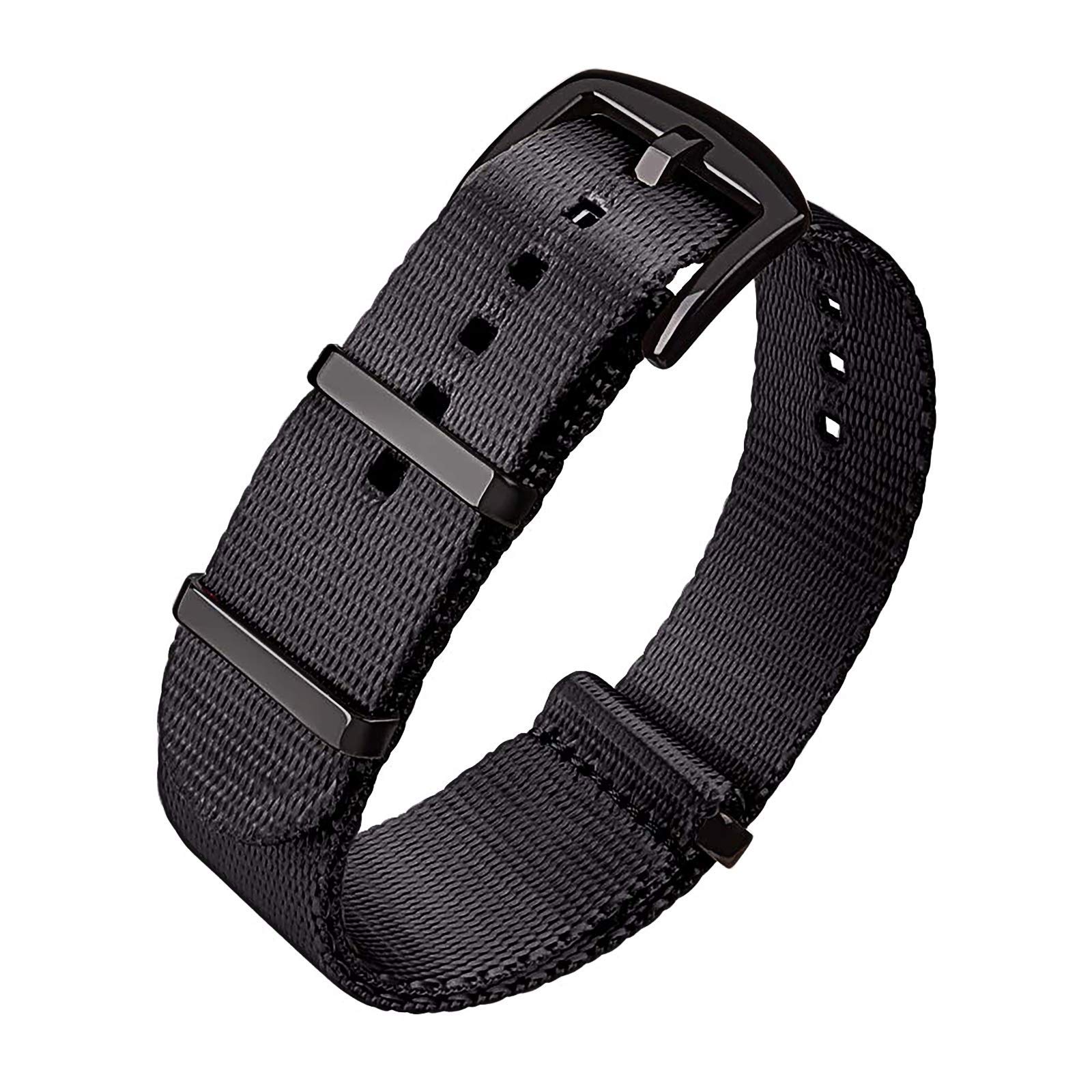 Ritche Military Ballistic Nylon Watch Strap with Heavy Buckle 18mm 20mm 22mm Premium Nylon Watch Bands for Men Women