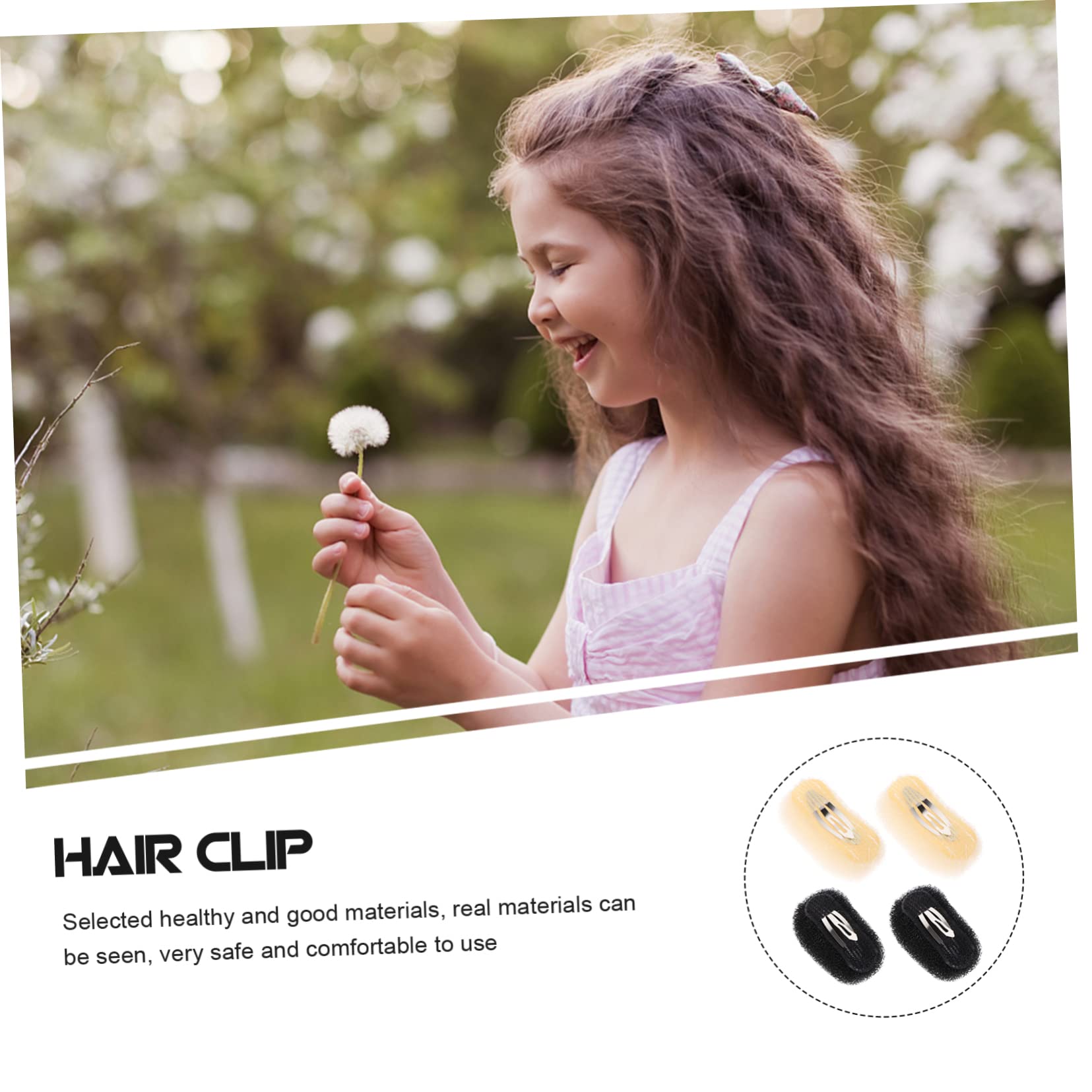 Healeved 20stücke Wiederverwendbare Haarklammern Für Atmungsaktive Haarpolster Für Volumen Für Verschiedene Frisuren Ponytail Und Gemischten Farben