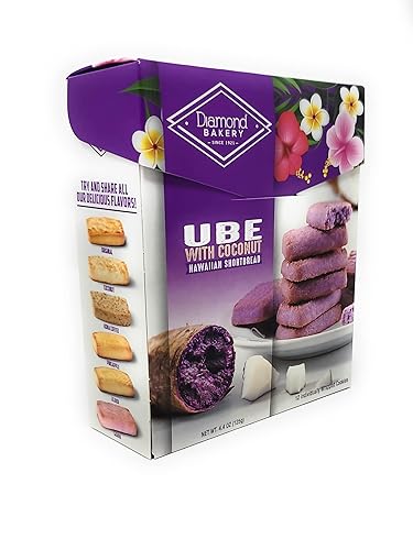 Diamond Bakery Ube Hawaiian Shortbread Cookies with Coconut