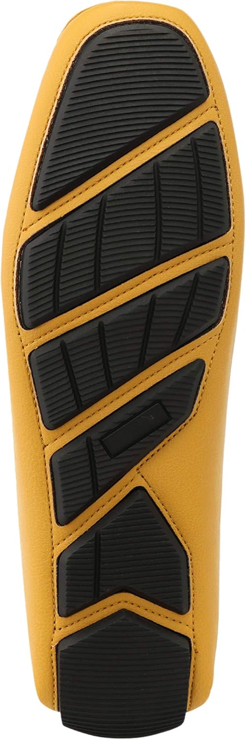 Amali Walken Men's Casual Slip-On Loafers, Driving Moccasin Shoes for Men with Silver Buckle, Available in Plush Microfiber and PU Leather - Image 6