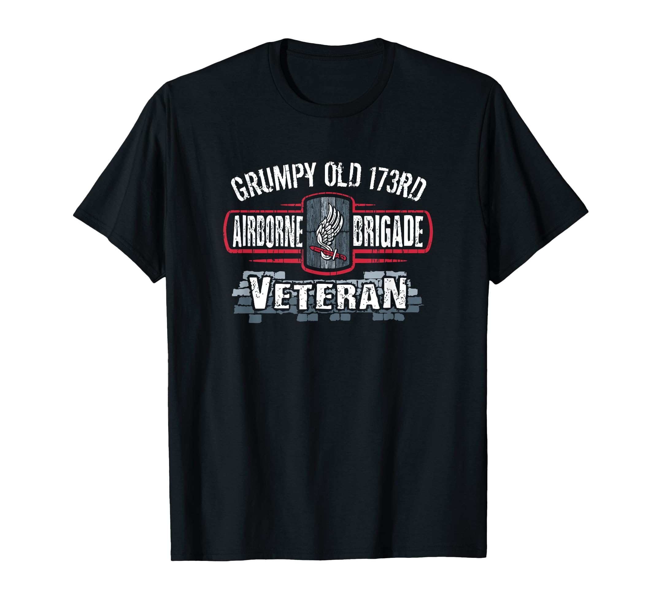 173rd Airborne Brigade Combat Team Grumpy Old Veteran T-Shirt