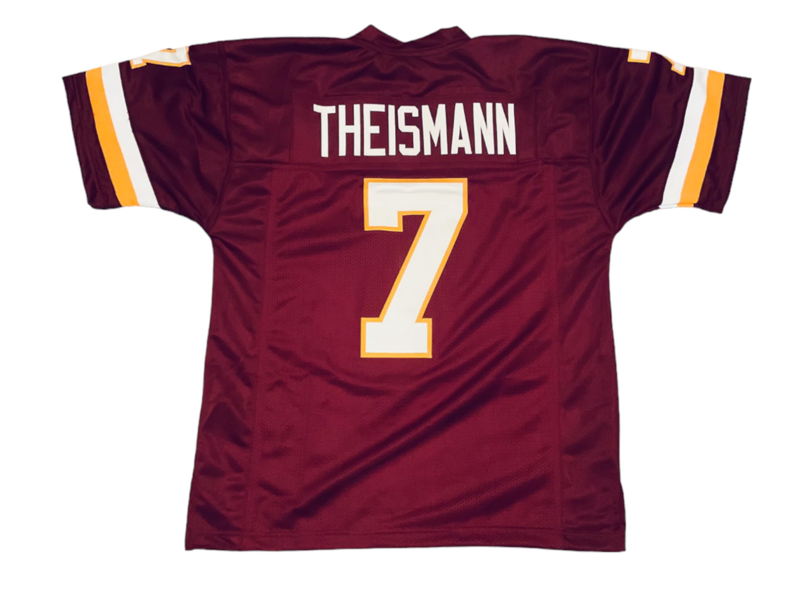 Generic Joe Theismann Jersey Stitched #7 Washington Burgundy Custom Football New No Brand/Logos (US, Alpha, X-Large, Regular, Regular, Burgundy)