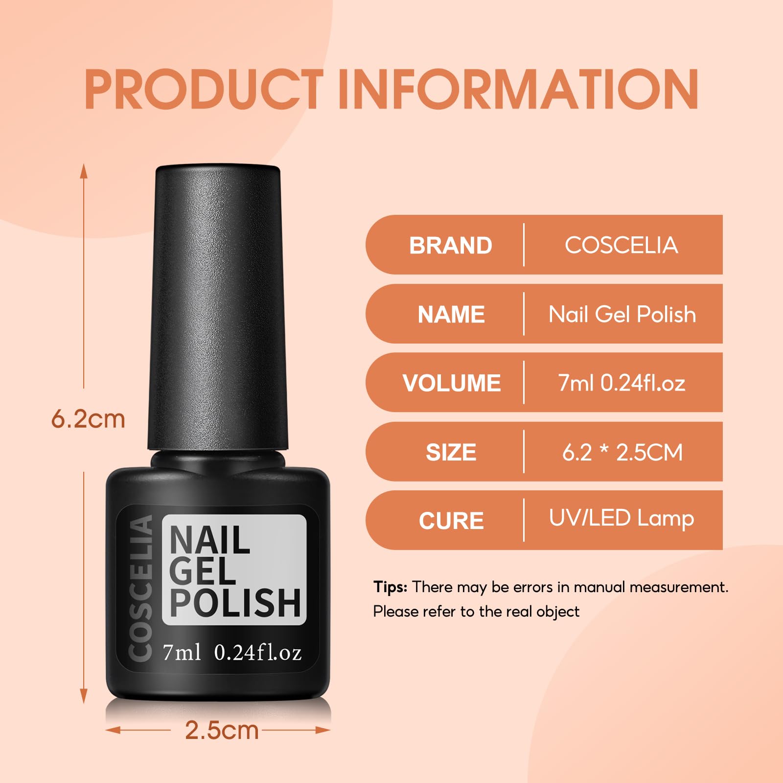 COSCELIA Żelowy zestaw do paznokci z lampą UV 20 kolorów Baza Top Coat narzędzia do manicure