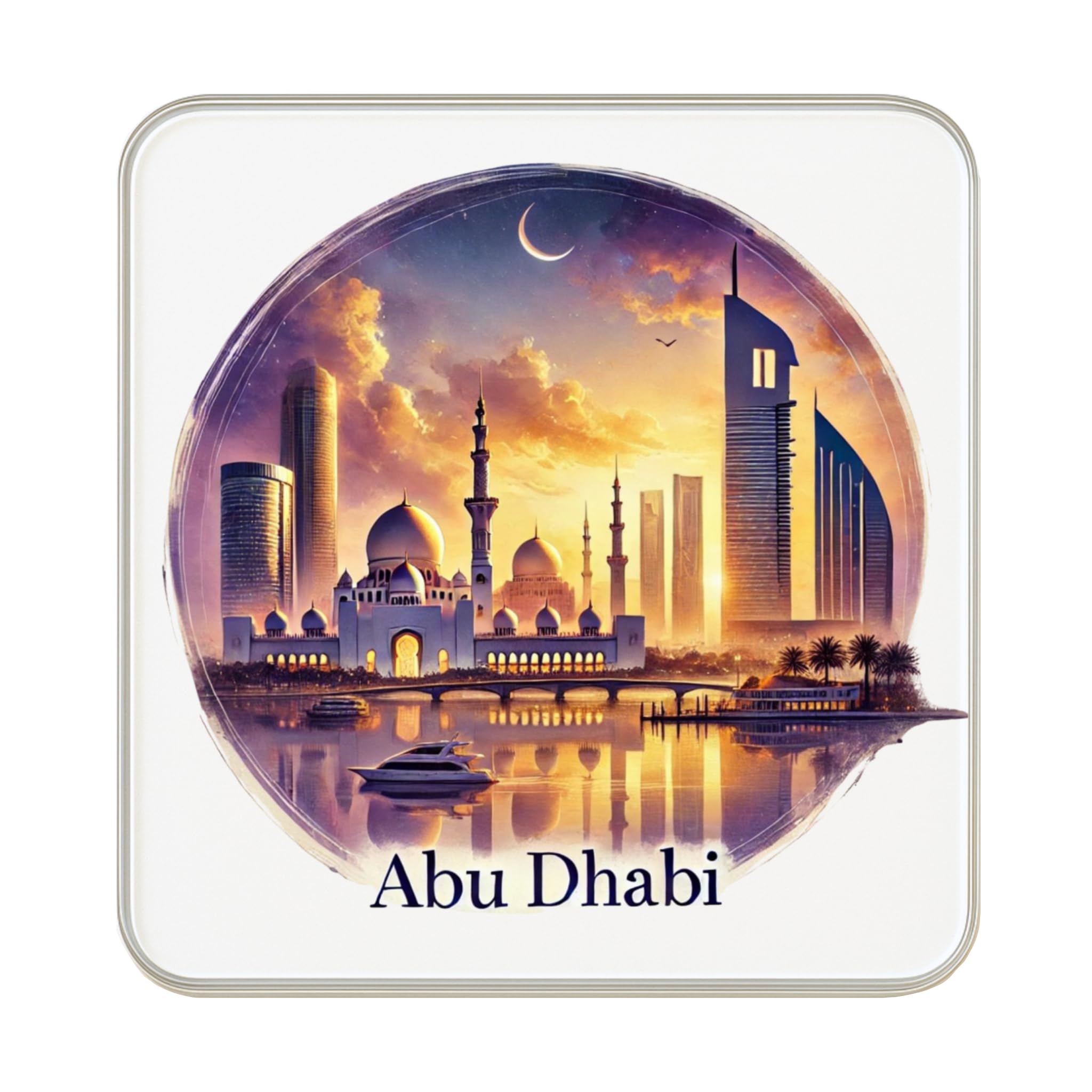 Aimant de réfrigérateur Abu Dhabi - Magnétique souvenir voyage